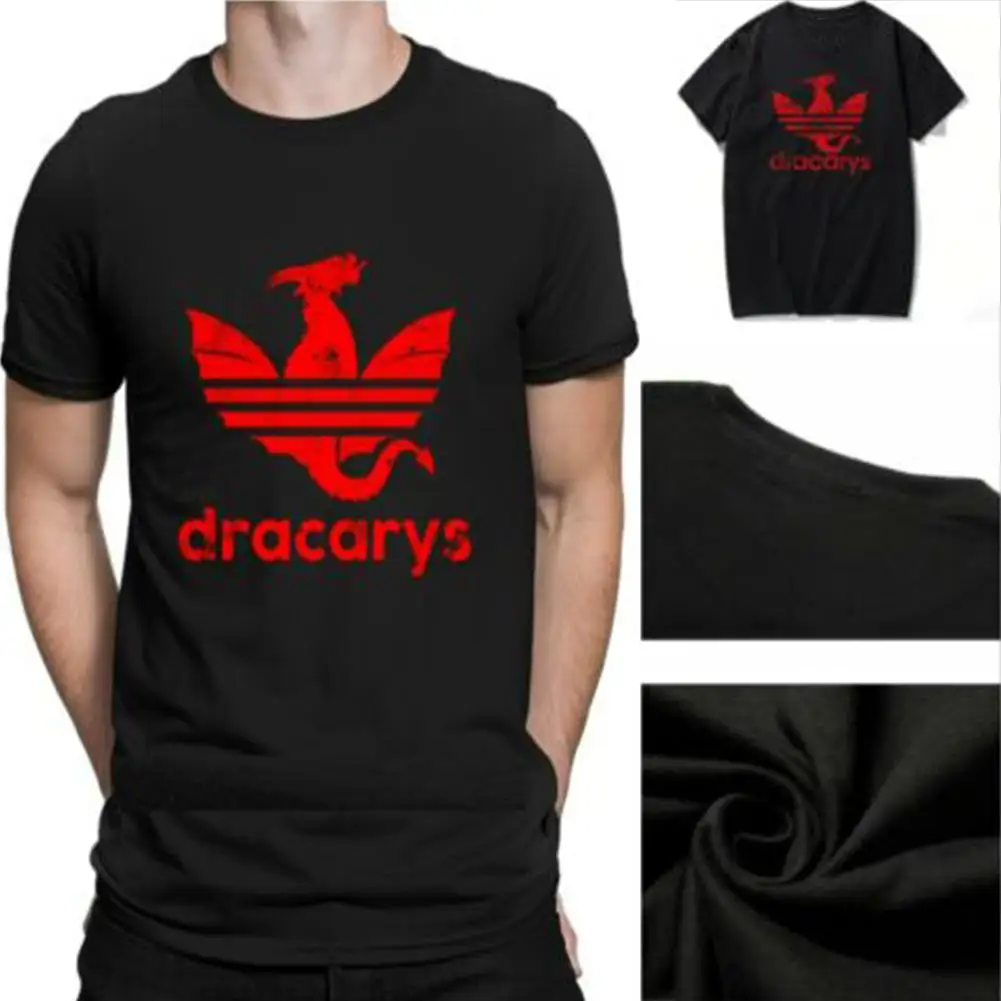 ZACOO Men Women Casual All-match Dracarys Game Of Thrones Mother of Dragon Summer Short Sleeve T Shirts | Мужская одежда