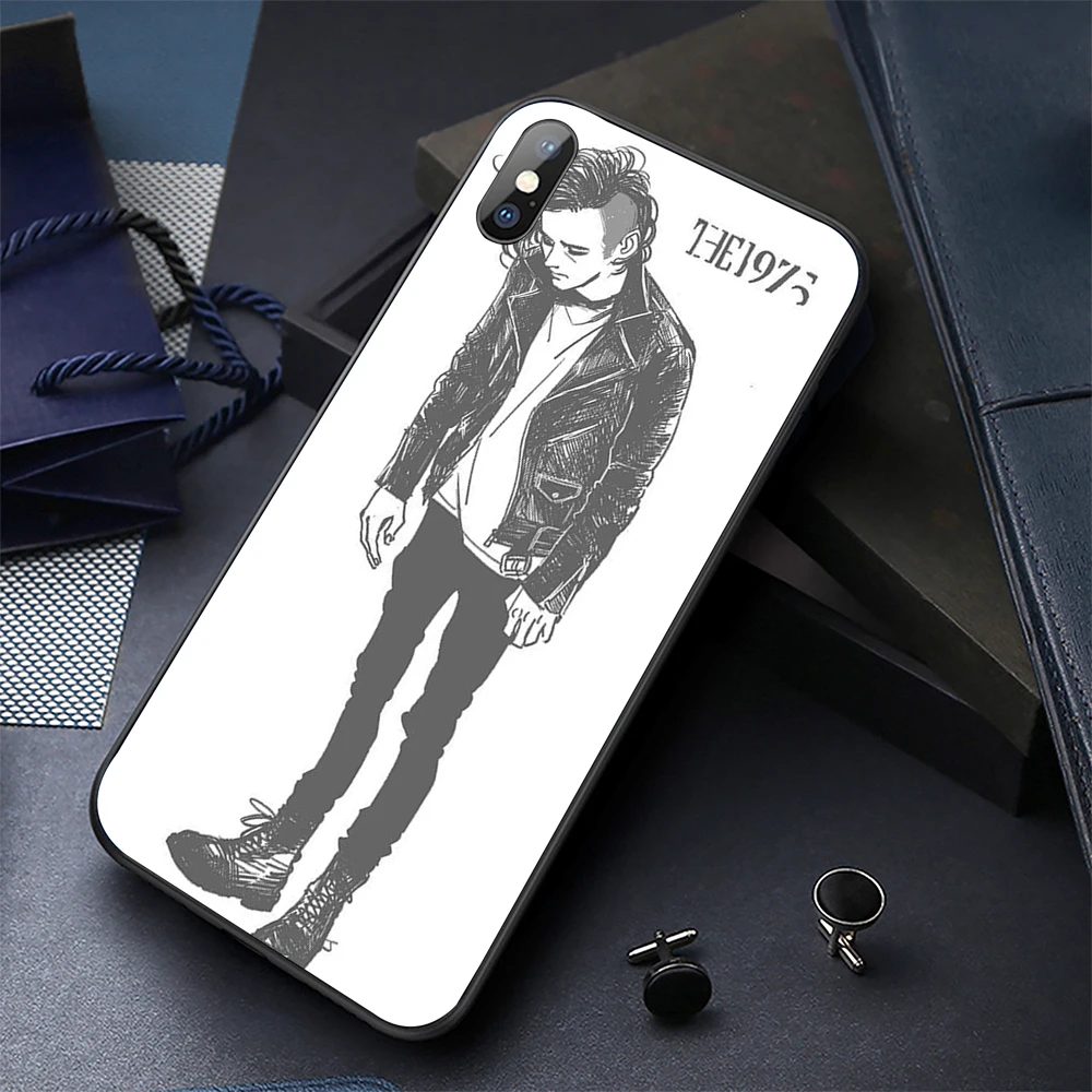 Black Soft TPU Phone Case for iPhone 7 5s 6s 8 Plus x xs max Cover |