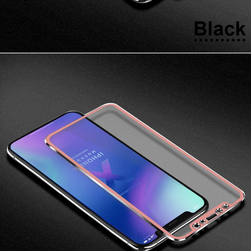 9H 10D закаленное стекло из алюминиевого сплава с закругленными краями для iPhone X XS MAX XR 11 Pro Max iPhoneX Защитная пленка для экрана с полным покрытием