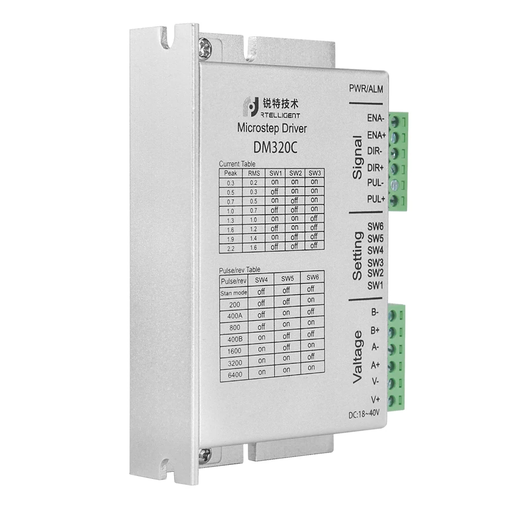 Продажа DM320C 3 шт. Nema 17 Драйвер шагового двигателя 2.2A 24-48VDC шаговый для Nema17