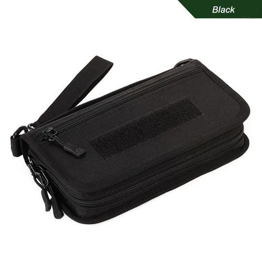 Black Tw-складной тактический кошелек с креплением, сумка для денег, чехол для ID карты, держатель для карт, органайзер для карт, охотничьи сумки для телефона, сумка - Цвет: Black