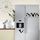 Бесплатная доставка! Забавный Пингвин, кухонный стикер на холодильник, наклейки на холодильник, кухонные декоративные наклейки на стену, домашний декор