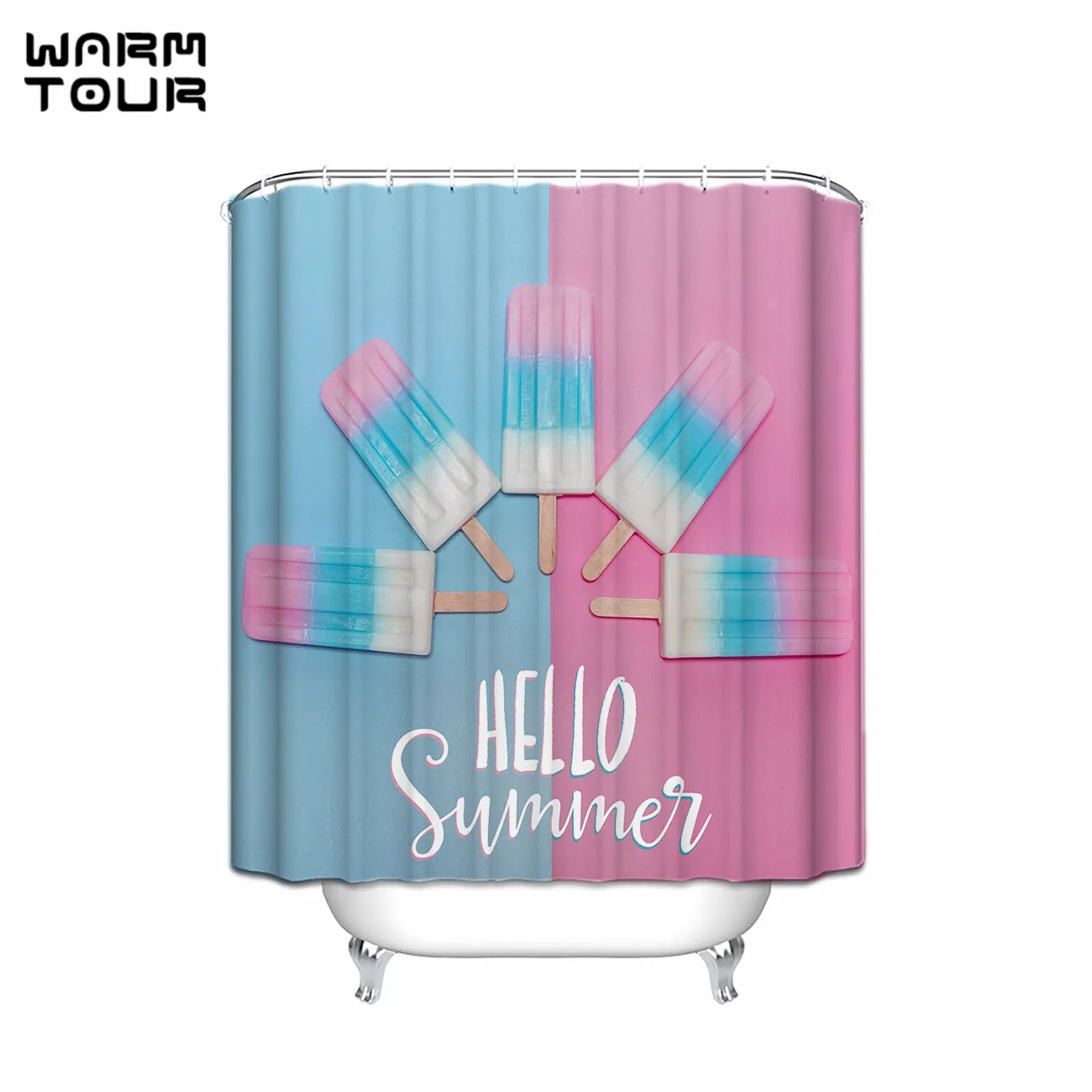 Теплые Tour New Водонепроницаемый Hello Summer занавески высокое качество полиэстер