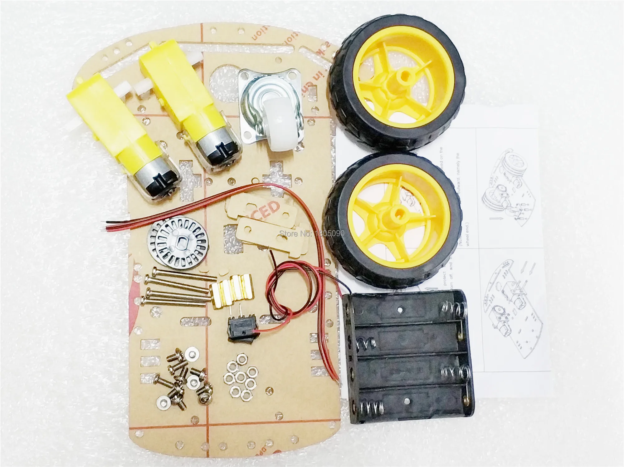 1 шт./комплект автомобильные колеса для Arduino 125 об./мин.|Двигатель постоянного тока