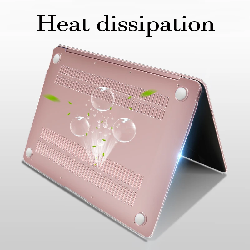 Case for Apple MacBook Air 13 13.3 A1932 11 12 New Pro 13 15 Retina 15.4 Cover Laptop Hard Case pink black white