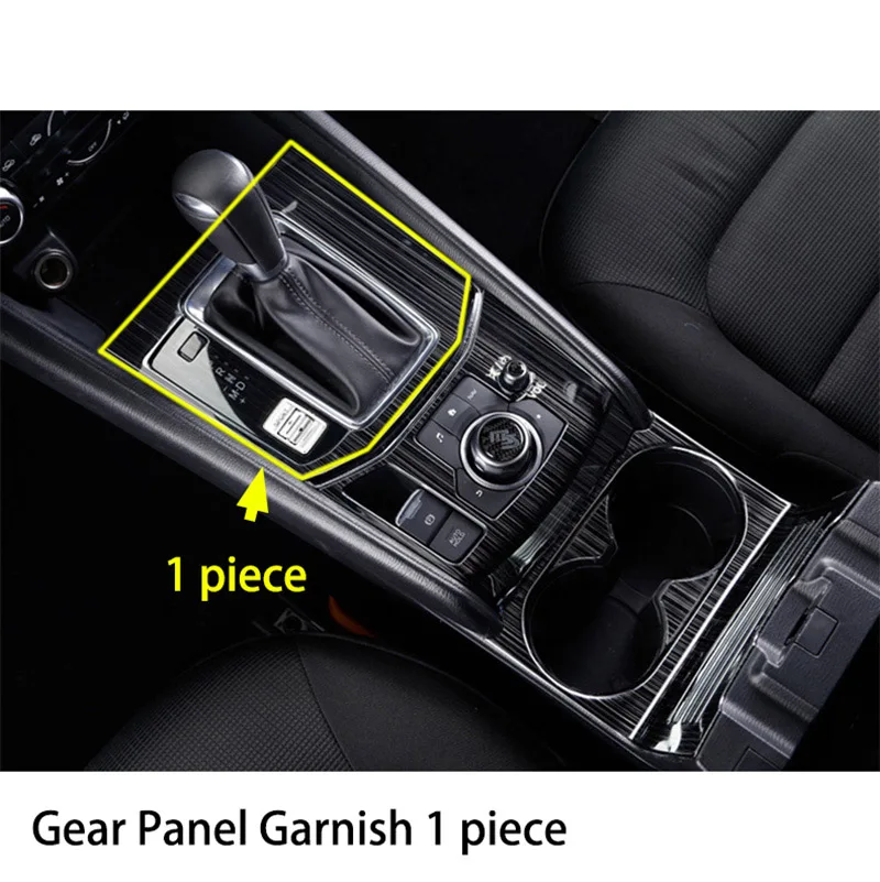 Gear Panel Для Mazda CX-5 CX5 KF- LHD автомобильная коробка переключения передач, Центральная панель управления, крышка, наклейки, отделка, полоски, украшение автомобиля-Стайлинг - Название цвета: Gear Panel