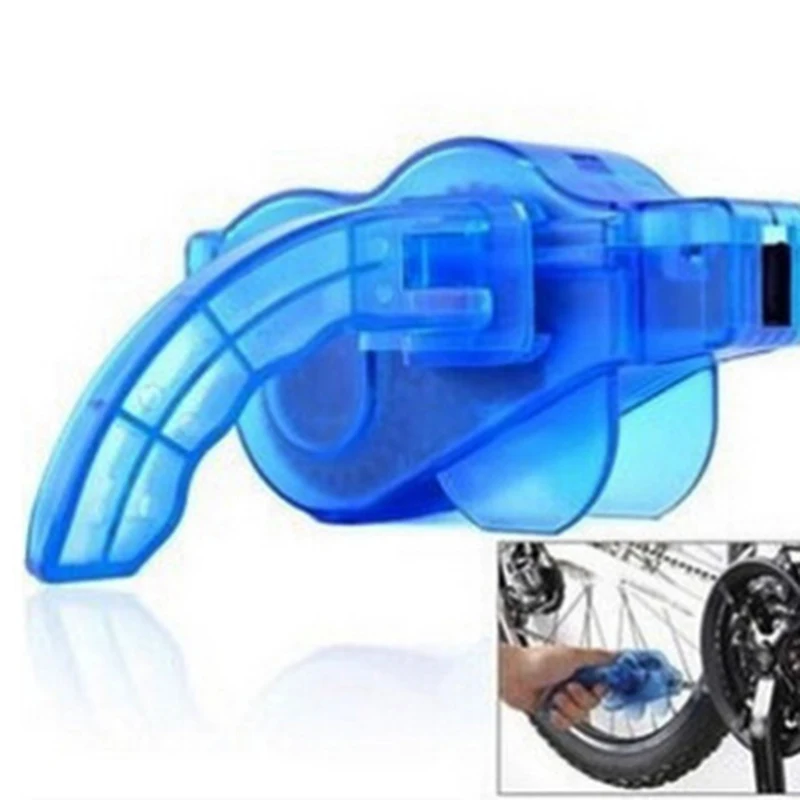 Портативный очиститель велосипедной цепи машинка для чистки велосипеда щетки