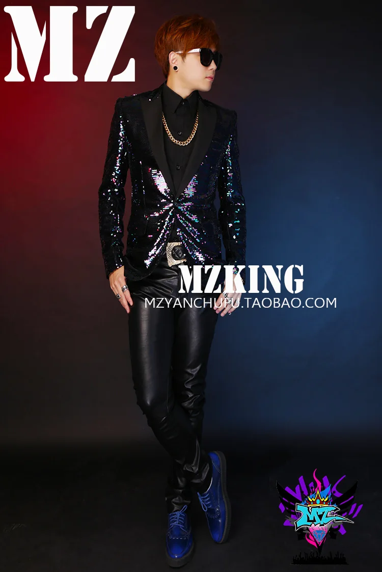 Сценические куртки! Мужской певец DJ яркий костюм с пайетками|suit jacket|jacket jacketjacket men |
