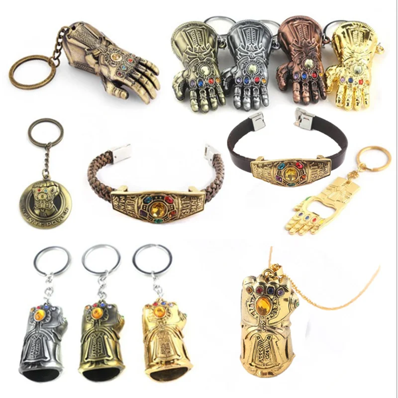 Перчатки для косплея Мстители: Endgame Thanos Infinity Gauntlet ожерелье бронированная модель