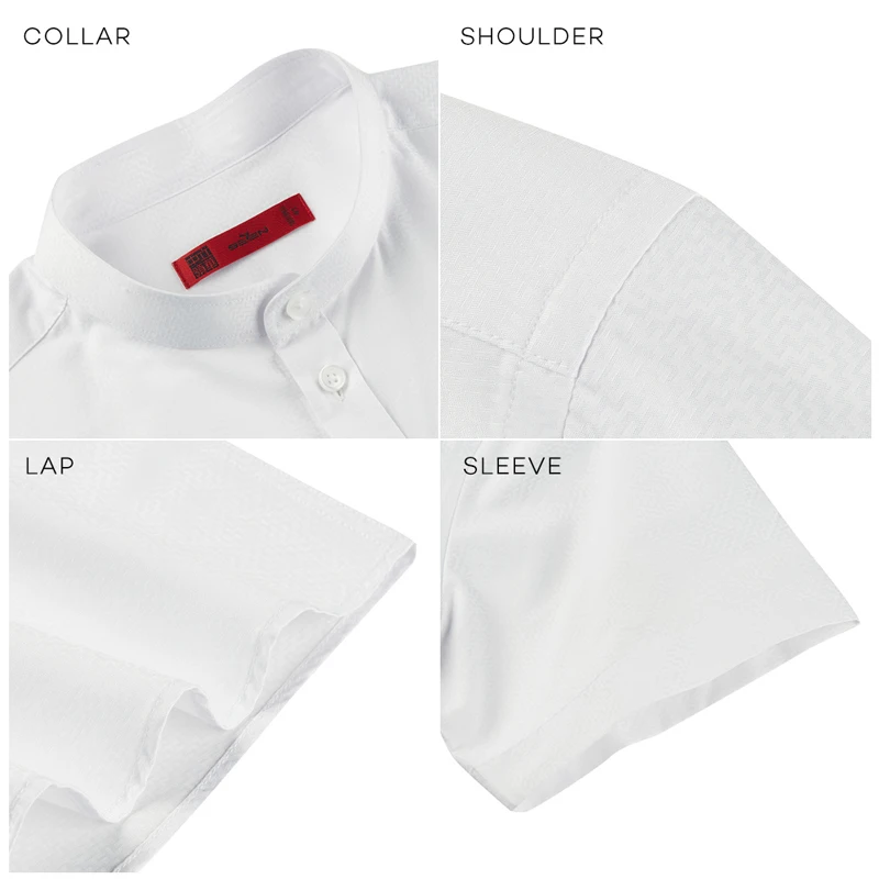 Seven7 брендовые летние мужские рубашки однотонные с воротником Мандарин для