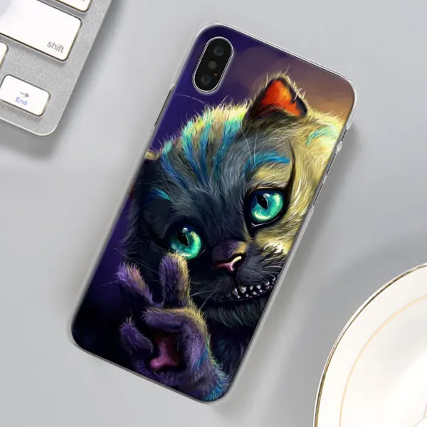 Алиса в стране чудес Чеширский кот чехол для телефона для Apple iPhone X XR 7 8 Plus 6 6s Plus XS MAX 11 Pro Max SE чехол для телефона Coque - Цвет: 09