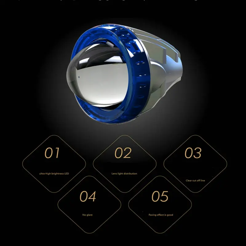 Светодиодный фара для электровелосипеда в головной светильник 10W 12V-60v Алюминий