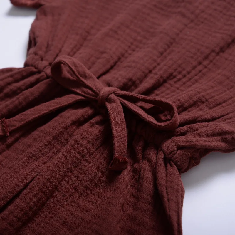 Летний комбинезон для новорожденных девочек хлопковый детская одежда | Мать и