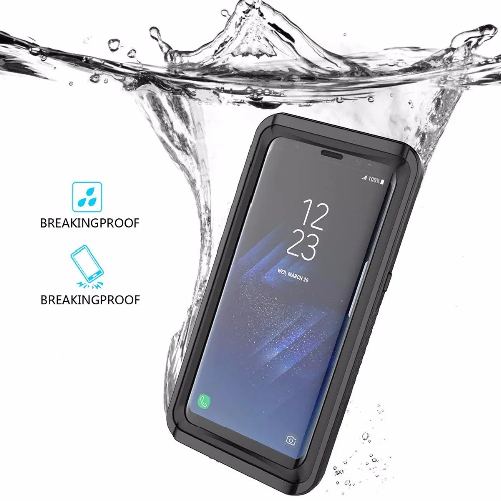 Водонепроницаемый чехол для Samsung Galaxy S8 водонепроницаемый с защитой от снега и