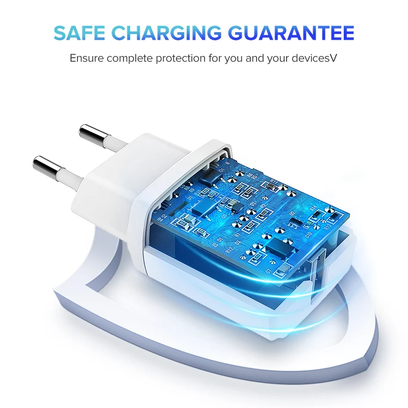 Ugreen 5V 2.1A USB зарядное устройство для iPhone X 8 7 iPad быстрое настенное зарядное устройство EU адаптер для samsung S9 Xiaomi Mi 8 зарядное устройство для мобильного телефона
