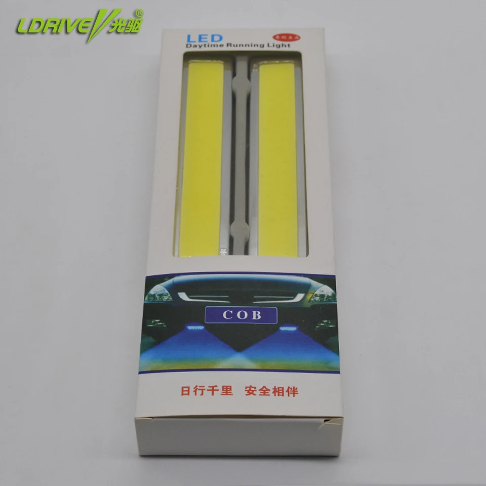Ходовой товар 100% водонепроницаемые светодиодные дневные ходовые огни COB 2 шт./лот
