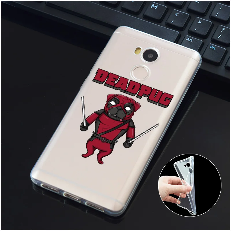 DREAMFOX M492 смешной Дэдпул Мягкий ТПУ силиконовый чехол для Xiaomi Redmi Note 3 4 5 Plus 3S 4A 4X 5A Pro