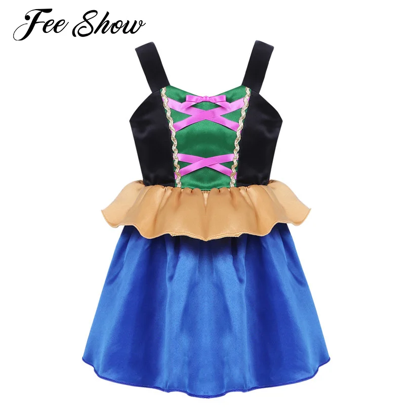 Детское платье для косплея вечерний костюм принцессы на Хэллоуин тематическая