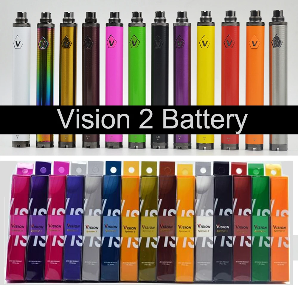 Высокое качество Vision2 батарея электронная сигарета 1600mAh 3 ~ 4 8 V Vision II eGo Twist батареи