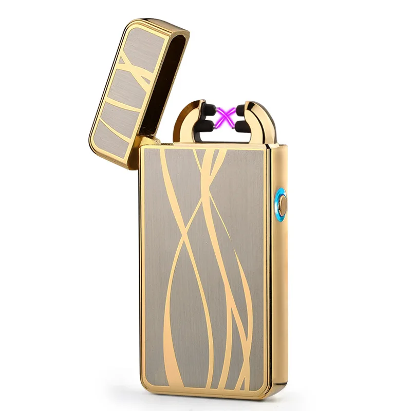 2018 новейшая электронная Usb зарядка двойная дуга Зажигалка плазменная импульсная