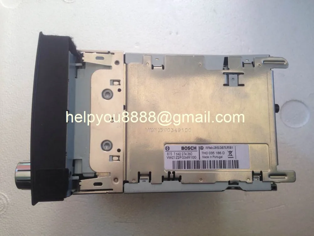Новинка BOSH single CD Радио 7H0 035 186D с кодом для Volkswagen VW Touareg автомобильное радио