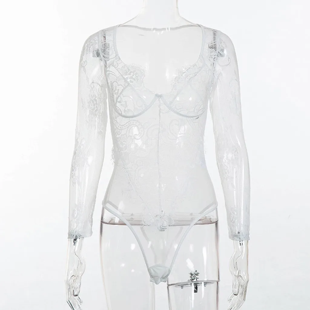 Новый модный кружевной сексуальный эротический женский костюм с Сеткой babydoll