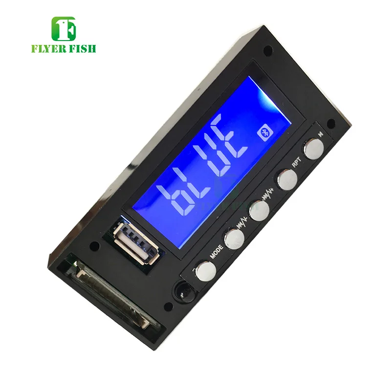 Английский ver Bluetooth MP3 плеер модуль Поддержка 8 ГБ/16 ГБ SD USB синий светодиодный экран FM DC/AC 12 в стерео Моно звук автомобиля MP3 декодирование