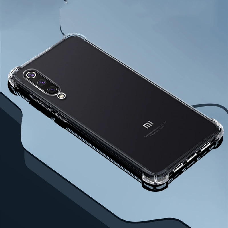 Airbag Transparent Soft TPU Silicone Phone Case Cover For Xiaomi Mi 8 9 9T A3 Lite Redmi Note 5 6 7 7A 6A K20 Pro Go S2 Coque |