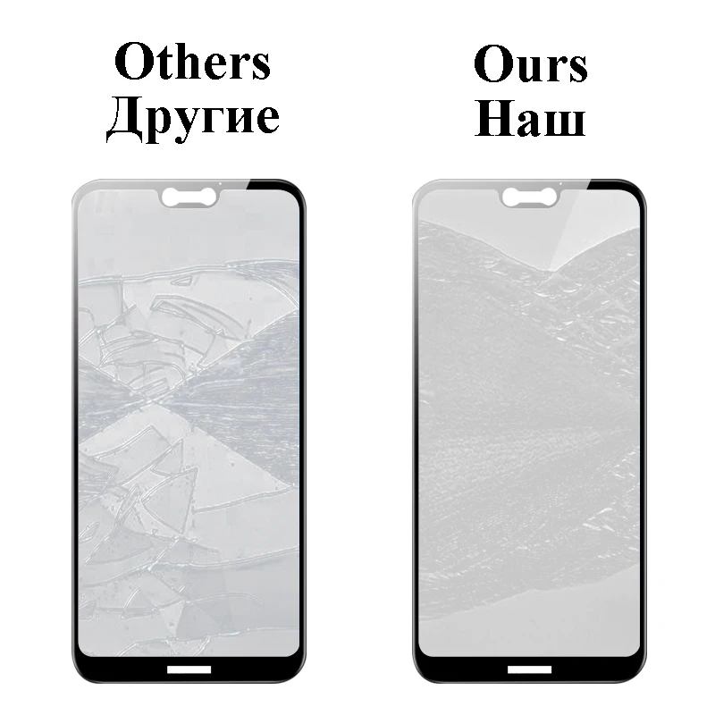 2.5D Full Cover Tempered Glass for Huawei P20 Lite Screen Protector Phone Film | Мобильные телефоны и аксессуары