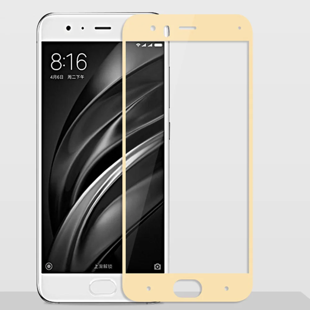 100 шт./лот 3D закаленное стекло для Xiaomi Mi 6 полное покрытие экрана Защитная пленка Mi6