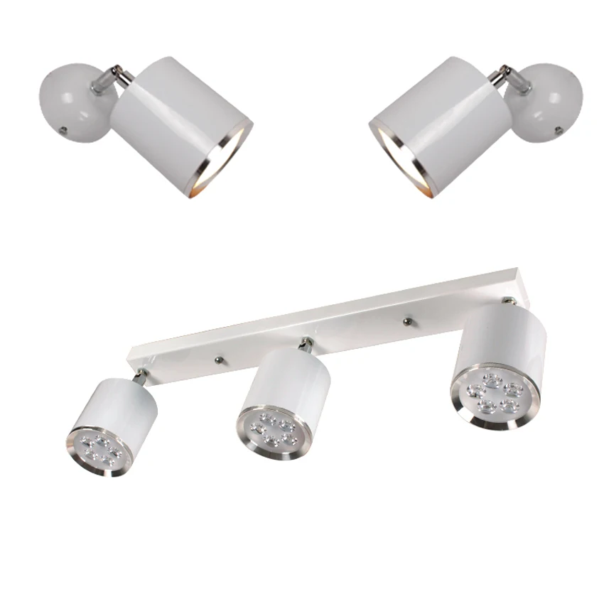 Черный белый Поверхностный Установленный потолочный светильник 1 4 руки СИД