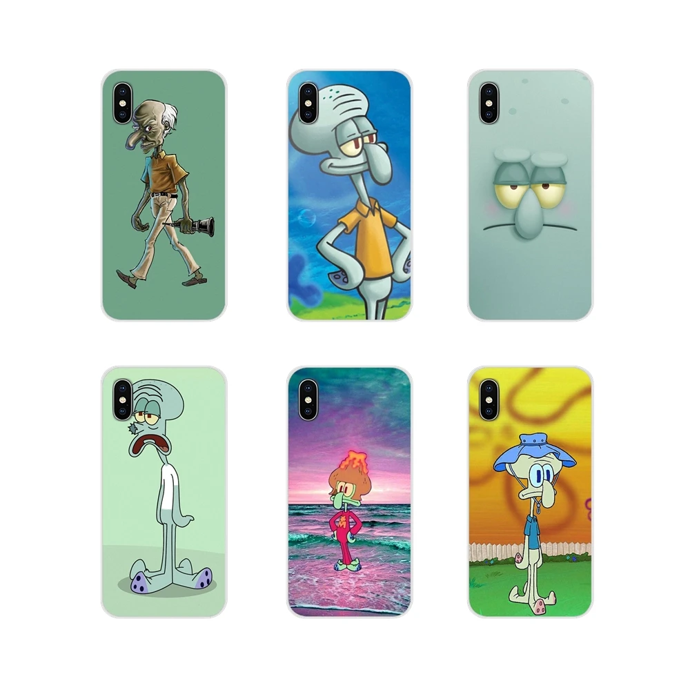 Для Apple iPhone X XR XS MAX 4 4S 5 5S 5C SE 6 6S 7 8 Plus ipod touch Аксессуары чехлы для телефонов Squidward By