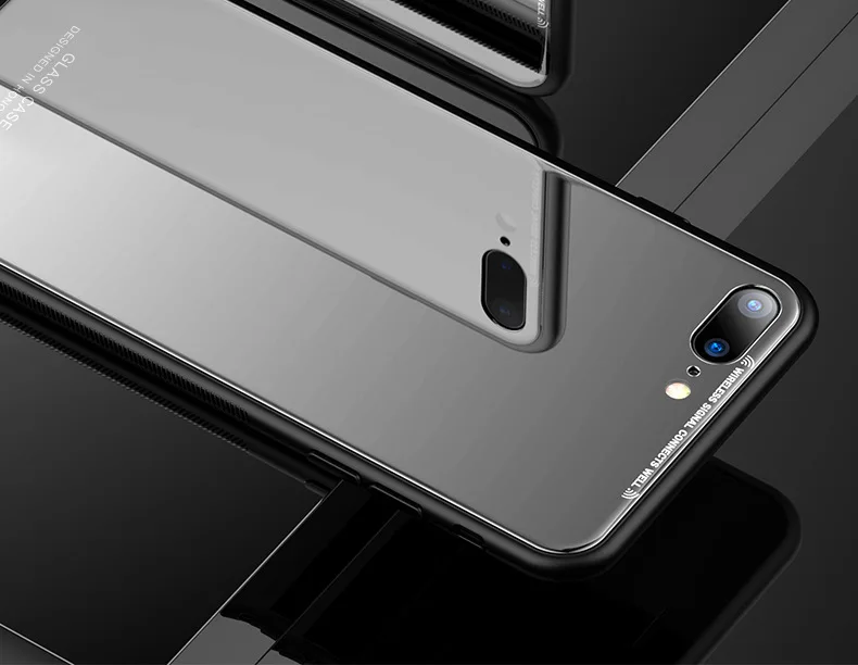 Чехол для iPhone SE Роскошный тонкий глянцевый силиконовый чехол из закаленного стекла для iPhone X 6 6s 7 8 Plus 5s 5