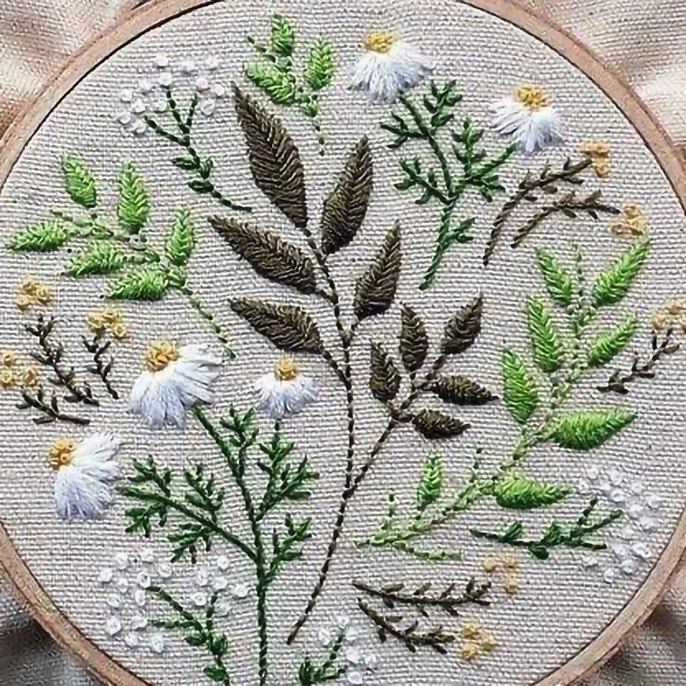 Флоссы ручной работы с вышивкой из хлопка 50 шт.|Нитки для пряжи| |