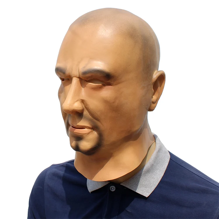 Страшный реалистичный латекс маска черный мужской человек Маскировка Goatee борода