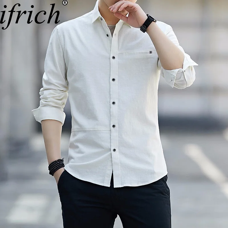 Рубашки модный бренд Camisa Masculina рубашка с длинными рукавами для мужчин корейский тонкий дизайн формальная повседневная мужская рубашка уличная 4XL