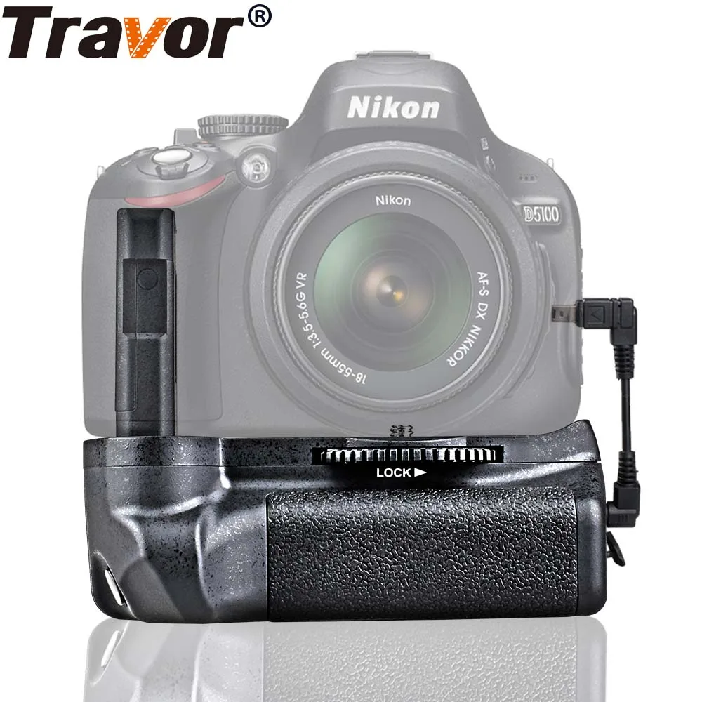 

Travor Battery Grip Holder For Nikon D5100 D5200 D5300 DSLR Camera work with Camera Replacement as EN-EL14