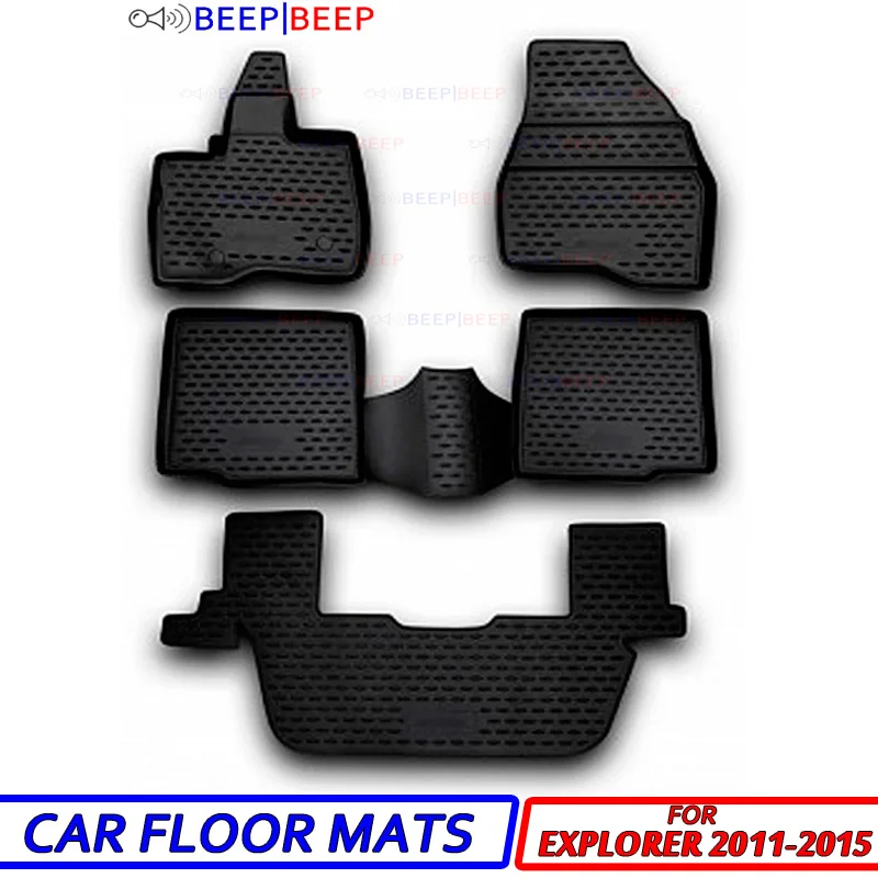 Для Ford Explorer 2011 2015 автомобильные коврики для пола пылезащитные противоскользящие