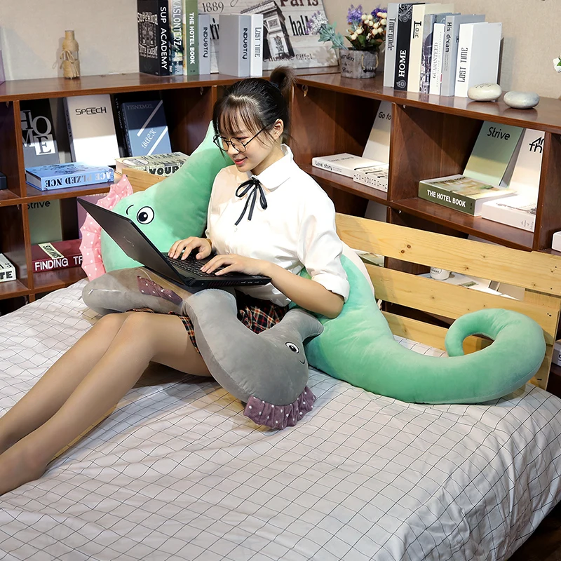cute cartoon seahorse plush toy giant accompany sleeping pillow colorful sofa bed cushion doll big doll for children girl gift