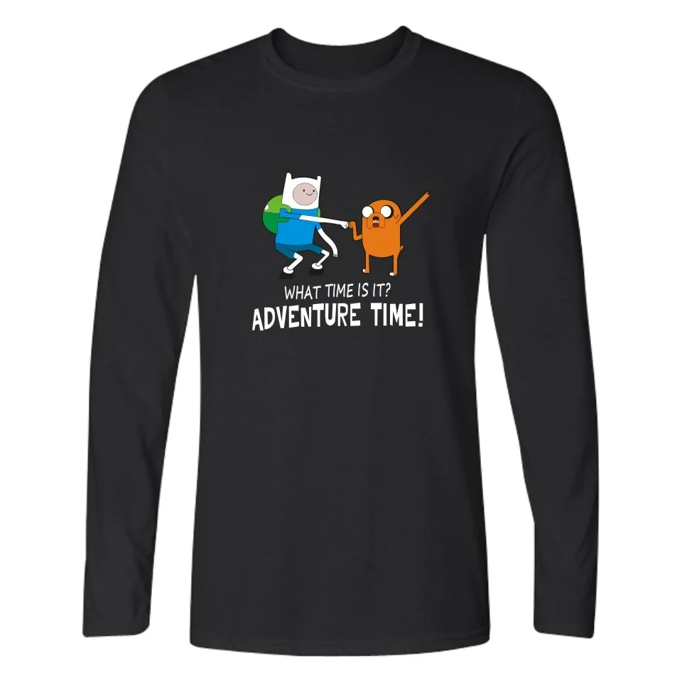 Аниме забавное приключение время модная искусственная кожа облегающие футболки