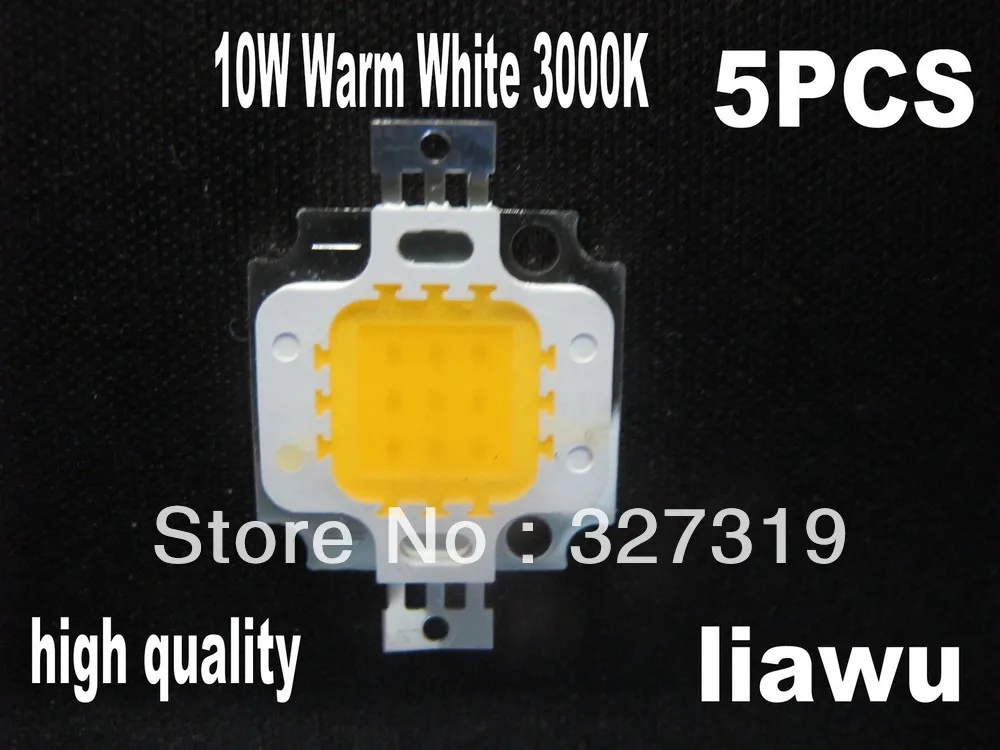 

5pc 10Watt 10W High Power Bright LED 800LM Bulb 10W Warm White 3000K Lamp Light