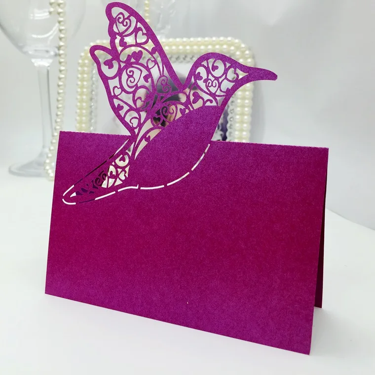 Свадебное Украшение 50 шт Любовь Птица стол место имя карты ремесла настольная