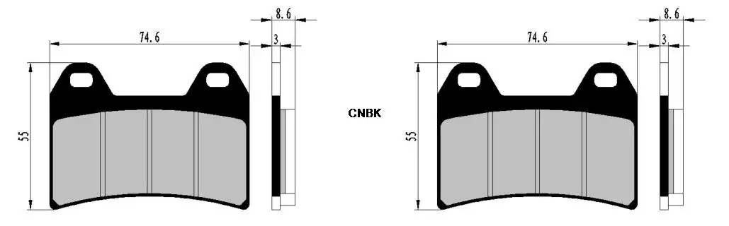 Набор тормозных колодок для Урал уличный велосипед Рейнджер с креплением Sidecar