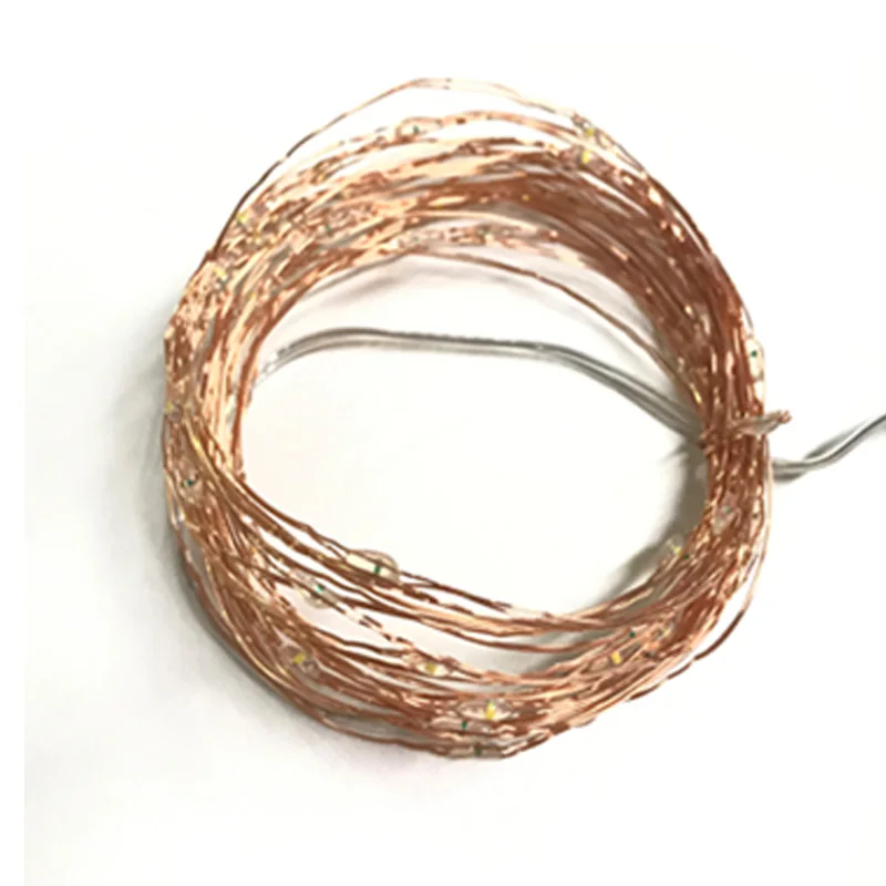 LED String lights 10M 5M Copper Wire Garland Home Christmas Wedding Party Decoration Powered by 5V Battery Fairy light 8 modes | Освещение