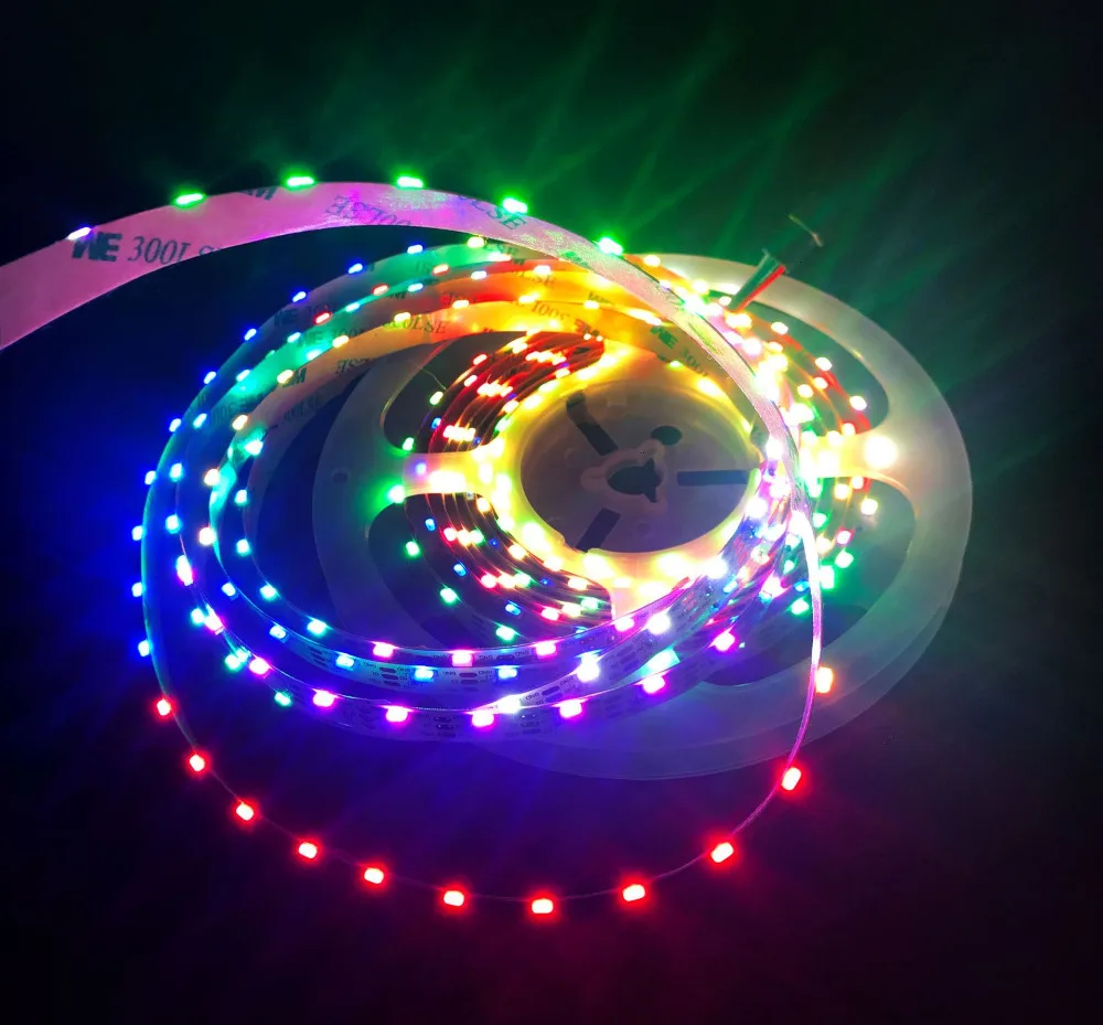 Адресуемые цифровой стороны излучающих SK6812 RGB Светодиодные ленты 4020 SMD 60 72 90 120 144