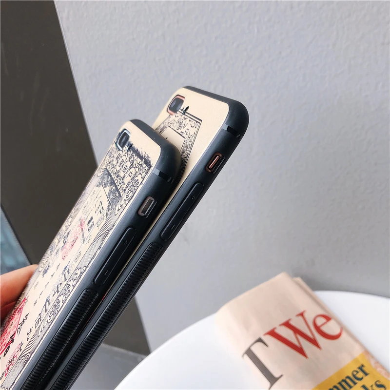 3D тисненый чехол для телефона в виде древних китайских бумажных денег iPhone X XS Max XR 8