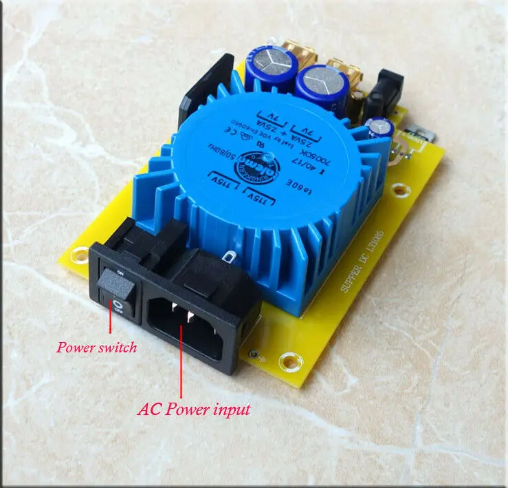 

DIYERZONE 15W 5V USB Linear Power Supply Regulator Board CAS XMOS Raspberry Pi L14-53