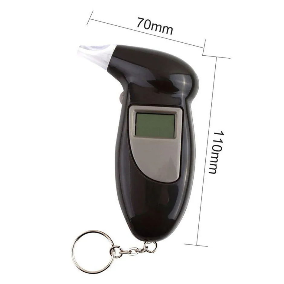 

Mini Breathalyzer Professional Digital Breath Alcohol Tester Audible Alert LCD Backlit Display Gas analyzer monitor