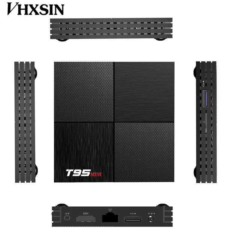 VHXSIN 10 шт./лот T95 Мини Смарт Android 9 0 телеприставка 6K 30fps 4K DDR3 USB 3 3D