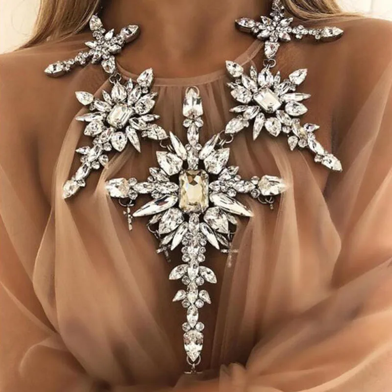 Модное женское ожерелье чокер с разноцветными цветами ожерелья для женщин